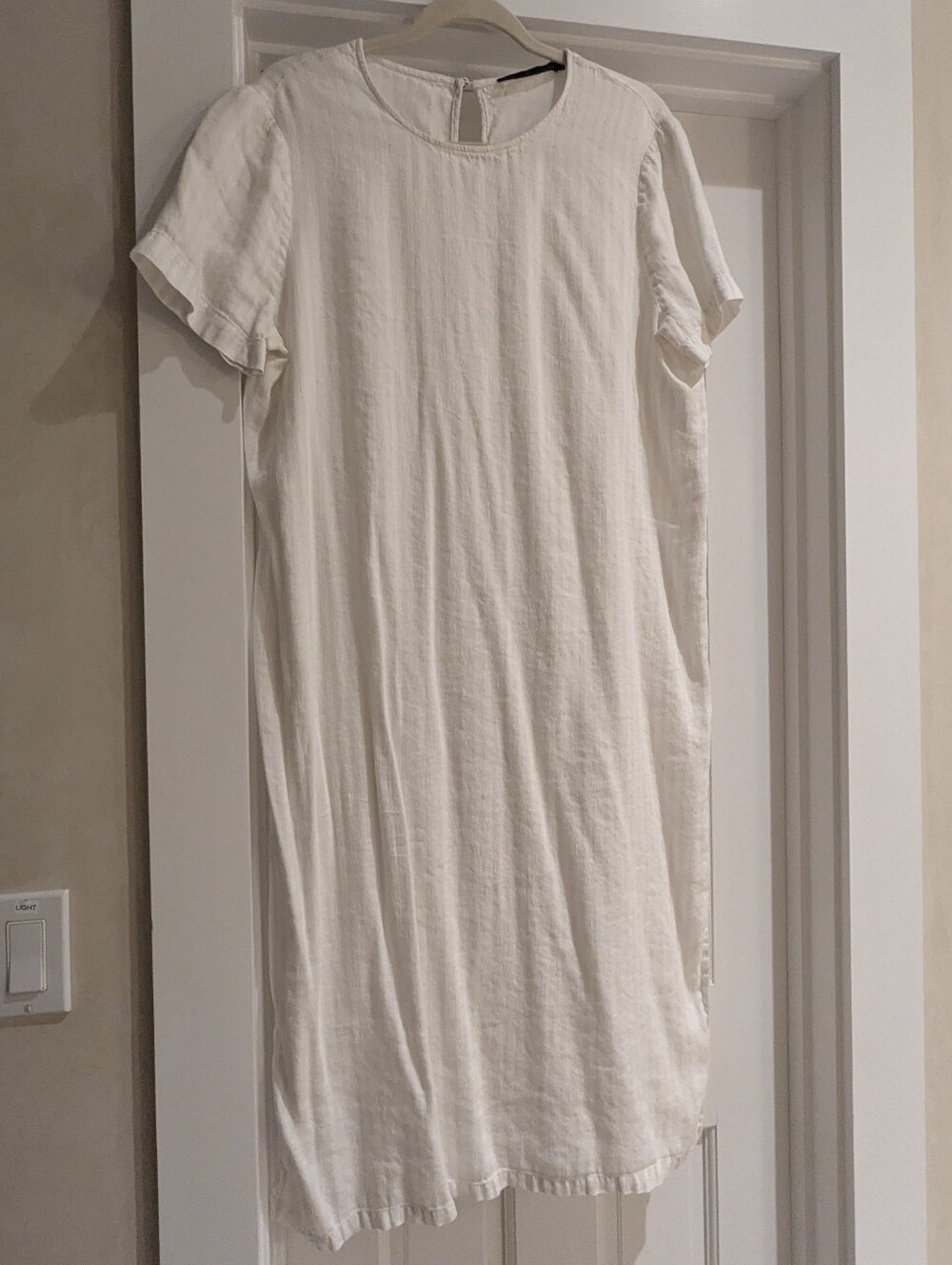 Jenni Kayne Ivory Linen Midi Dress XL